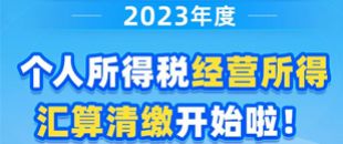 圖說| 2023年度個(gè)人所得稅經(jīng)營所得匯算清繳開始啦！